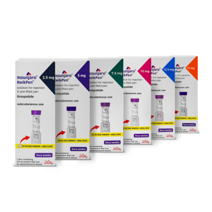 Mounjaro Tirzepatide 2.5mg / 5mg / 7.5mg / 10mg / 12.5mg / 15mg Weekly Injection